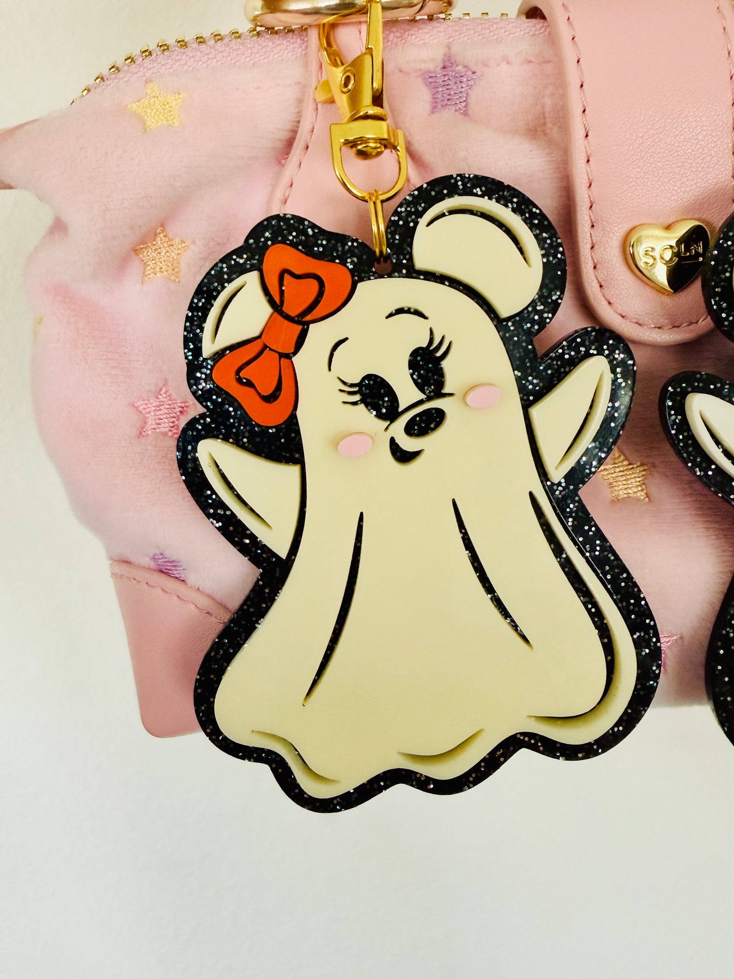 Girl Mouse Ghost Keychain